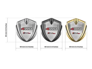 Silicone Emblem Badge Luxury Design Alloy Edge